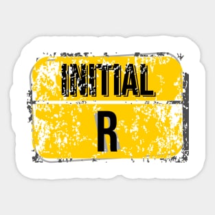 For initials or first letters of names starting with the letter R Sticker